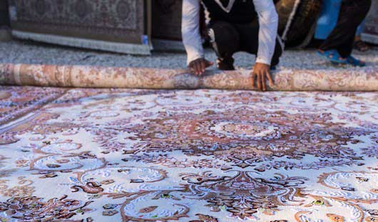 روش اصولی لول کردن قالی در قالیشویی فرجام 